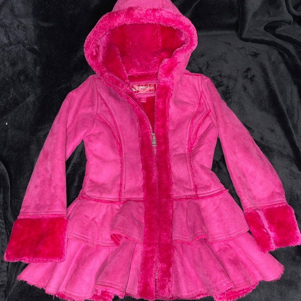 Hawke & Co Vibrant Pink Hooded Cape for Kids